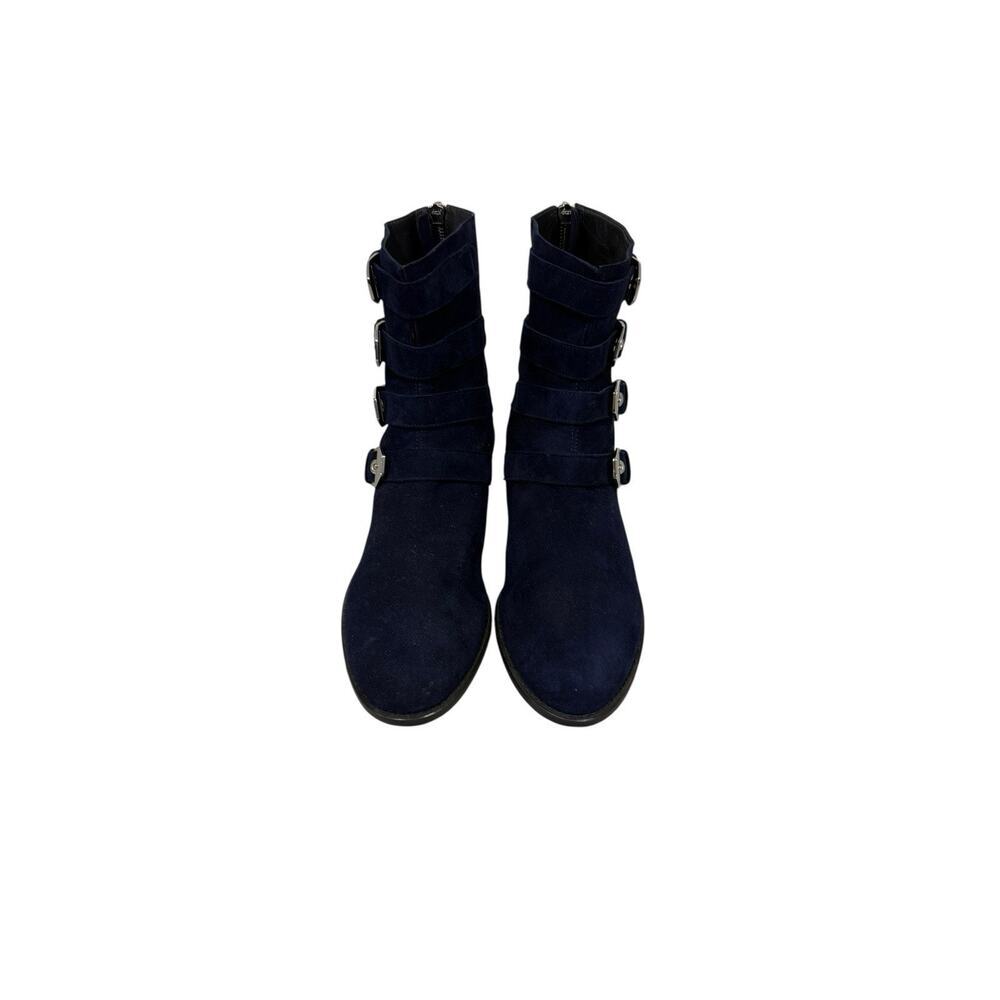 New Women's Navy Suede Ankle Boots 'JITTERMACHO", NWT - Picture 3 of 10